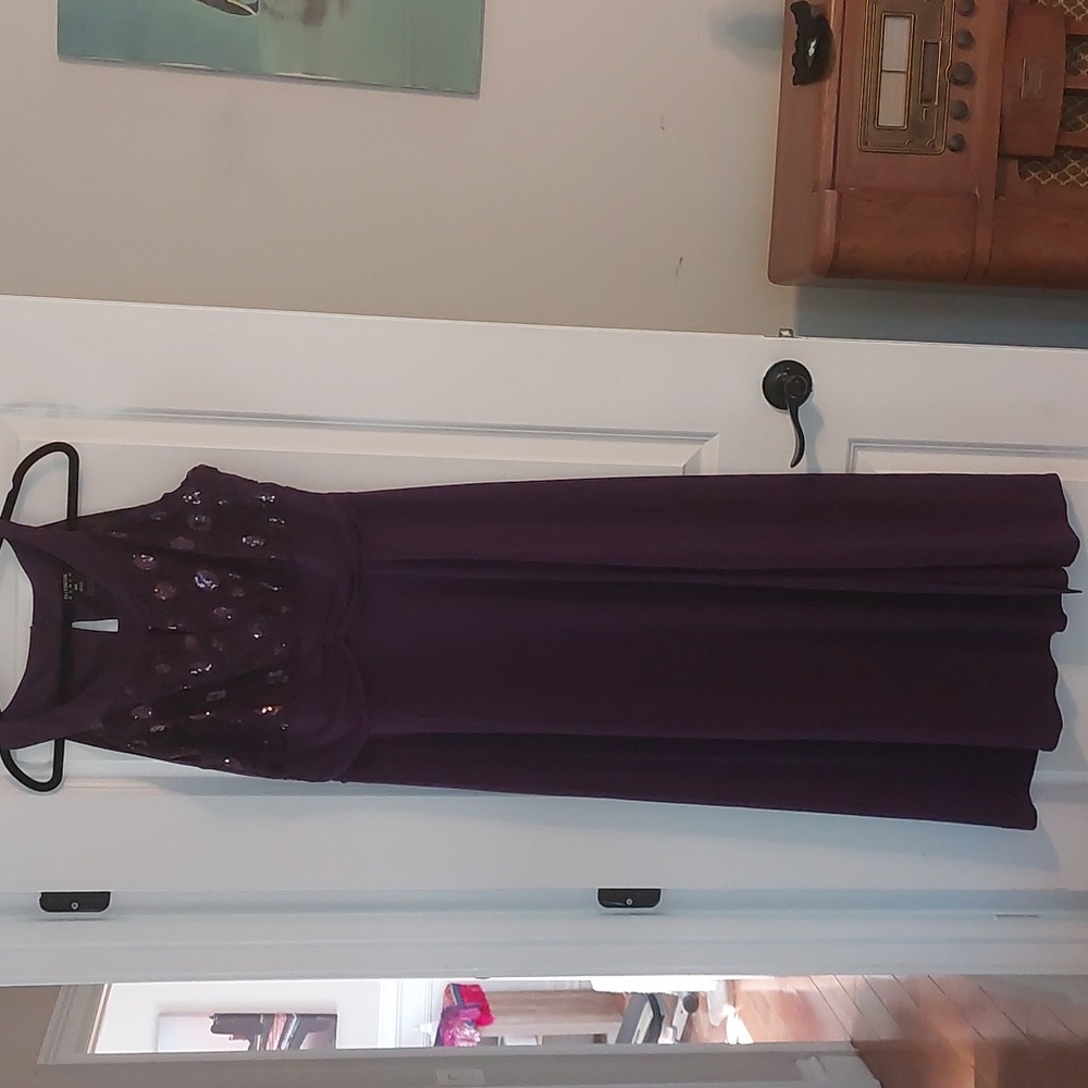 Enfocus Womens Plum Purple Formal Gown 16W